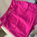 Short saia com cinto