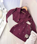 Conjunto premium no tecido importado com detalhes