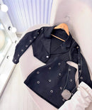 Conjunto premium no tecido importado com detalhes